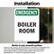 Signmission Boiler Room, 10 in W x Rectangle, Vinyl Decal OS-2PACK-EM-D-1014-V-10441 - alternate 2